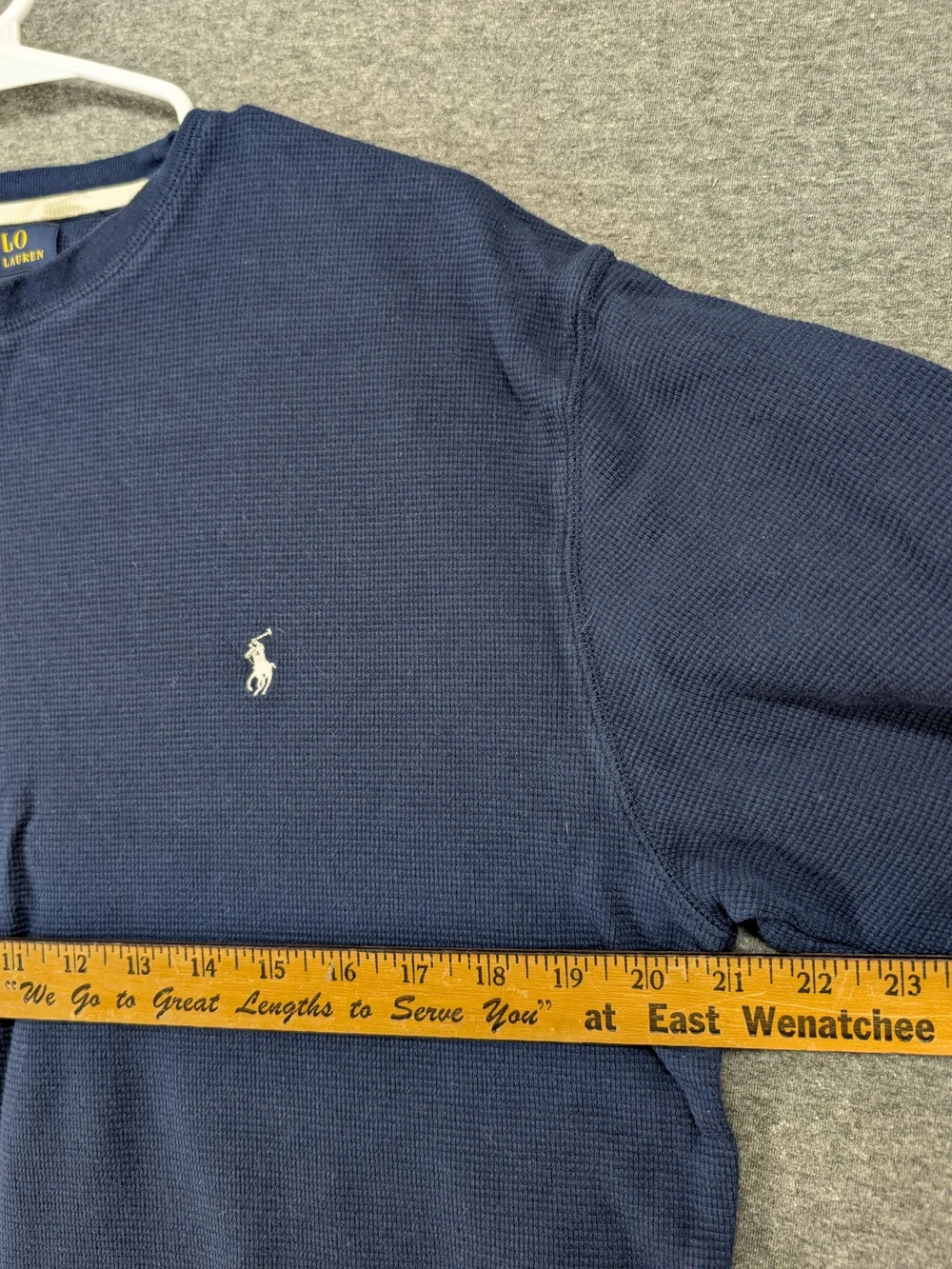 Polo by Ralph Lauren Waffle-Knit Long Sleeve Crewneck Shirt